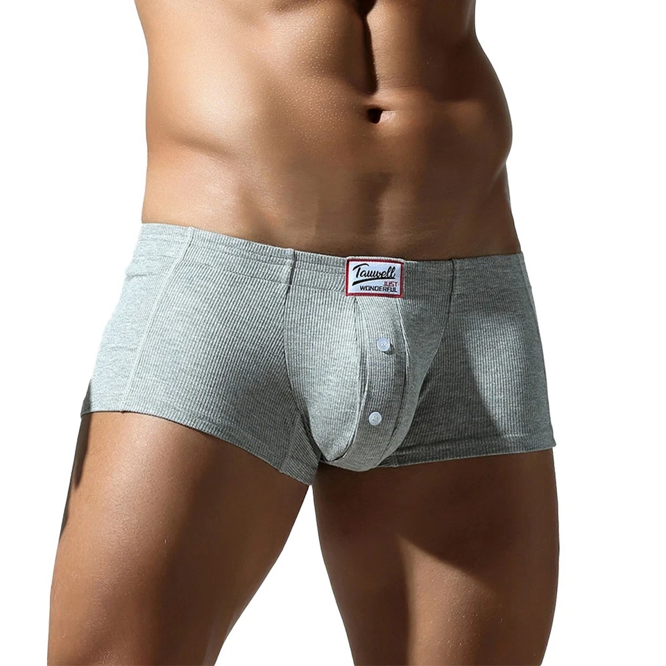 Mens Boxer Briefs Low Rise Underwear Bulge Pouch Trunks Shorts Underpants - Image 2 of 4