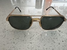 Luxottica Director Eyeglass Frames 140 56 18 Klixx 2 Gold Plated Italy VTG GOOD