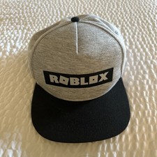 Roblox Youth Logo Snapback Hat Cap Gray  Black Embroidered Official OFSM 115665