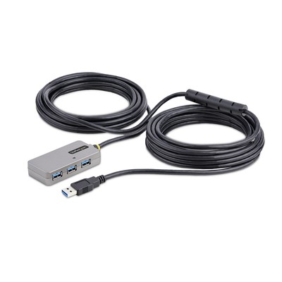 Startech USB Extender Hub 10m USB 3.0 Verlängerungskabel mit 4-Port USB-A Hub Acti