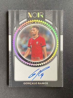 Goncalo Ramos 2024-25 Panini Noir Soccer Snapshot Signatures 14/99