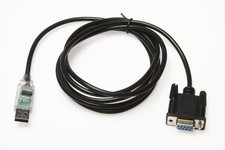 USB to RS232 Null Modem Cable   6ft  DB9 Female  FTDI Chipset  RX/TX LEDs ...