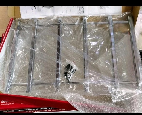 Show Chrome Vantage Six Rail Luggage Rack Harley Davidson FLH FLT Tour Pack Pak - Picture 6 of 7