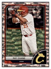 2023 Topps World Baseball Classic Ray Chang #53 /99 Cracked Ice Foil China