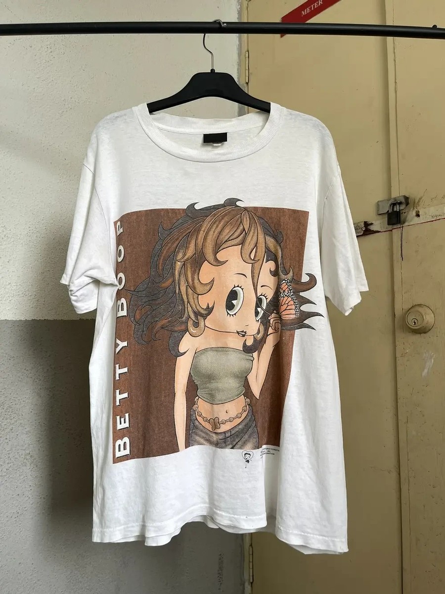 1997 Vintage Betty Boop Mariah Carey White Color Reprint Shirt