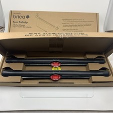 Brica Sun Safety Car Window Shade with Heat Alert, Car Window Roller Shade