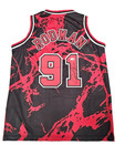 Dennis Rodman Custom Signed Jersey #91 NBA Basketball Chicago Bulls JSA COA 🏀 — photo 1
