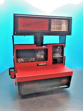 Vintage Polaroid Cool Cam Red Instant Film Camera 600 - Tested Working