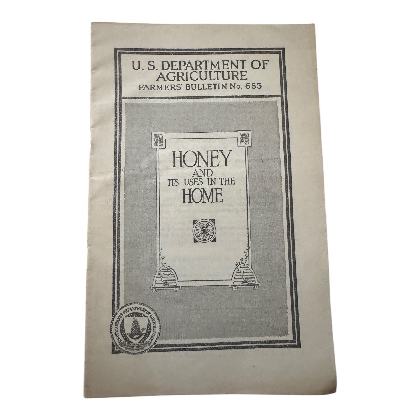 Honey And Its Uses In The Home 1950s USDA Farmers Bulletin No 653