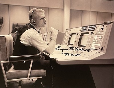 Eugene Kranz Signed 8x10 Photo NASA Apollo 13 Flight Director 6 JSA COA