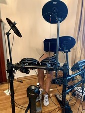 Alesis Nitro Mesh 8-Piece Digital Electronic Drum Kit Mesh Heads from 2020 USED