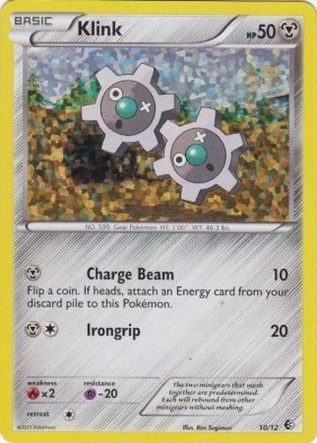 1x Klink - 10/12 - McDonald's Promo 2011 Damaged Pokemon McDonald's Promos