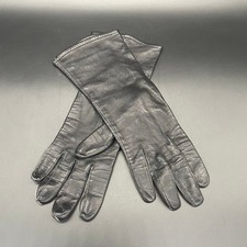 Vintage Ladies Leather Gloves Size 6 Black Silk Lining France Stix Baer Fuller