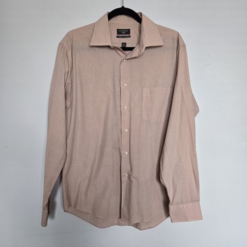 Dockers Herren Bügelfrei tailliert Langarm Button Down Orange und Blau - Bild 1 von 8