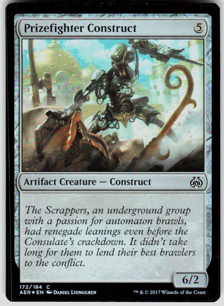 Prizefighter Construct Foil 172 Aether Revolt Magic the Gathering MTG