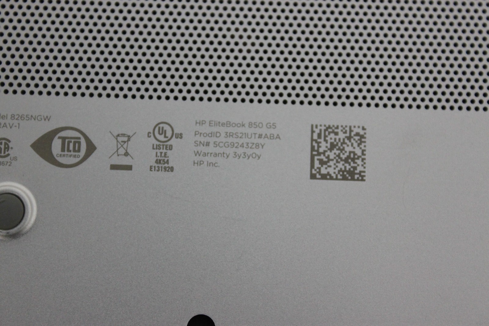 HP EliteBook 850 G5, 15.6-Inch Laptop, with Intel Core i5-8365U, Windows 11 Pro