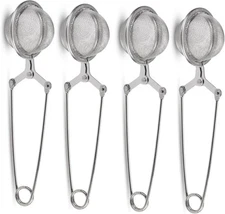 4-Pack Tea Strainer for Loose Tea Fine Mesh Infuser with Handle
