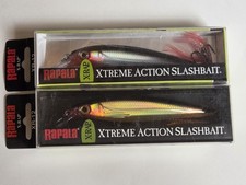 2 Rapala X-Rap XR12 Xtreme Action Slashbait Minnow Jerkbait Lures SILVER GOLD