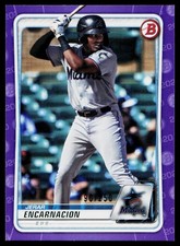 2020 Bowman Draft #BD-185 Jerar Encarnacion Purple /250