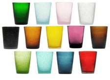 MEMENTO BICCHIERE ACQUA 30 CL IN VETRO SOFFIATO COLORATO - GLASS