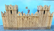 JG miniatures  54mm Ancient city walls 5 pieces-4 towers + 1 wall used oop