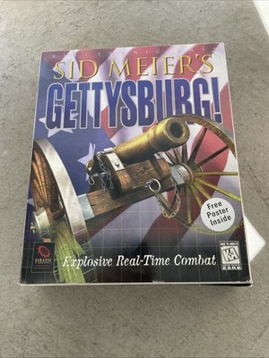 Sid Meier's Gettysburg! Big Box PC Game in Original Box with Manuals