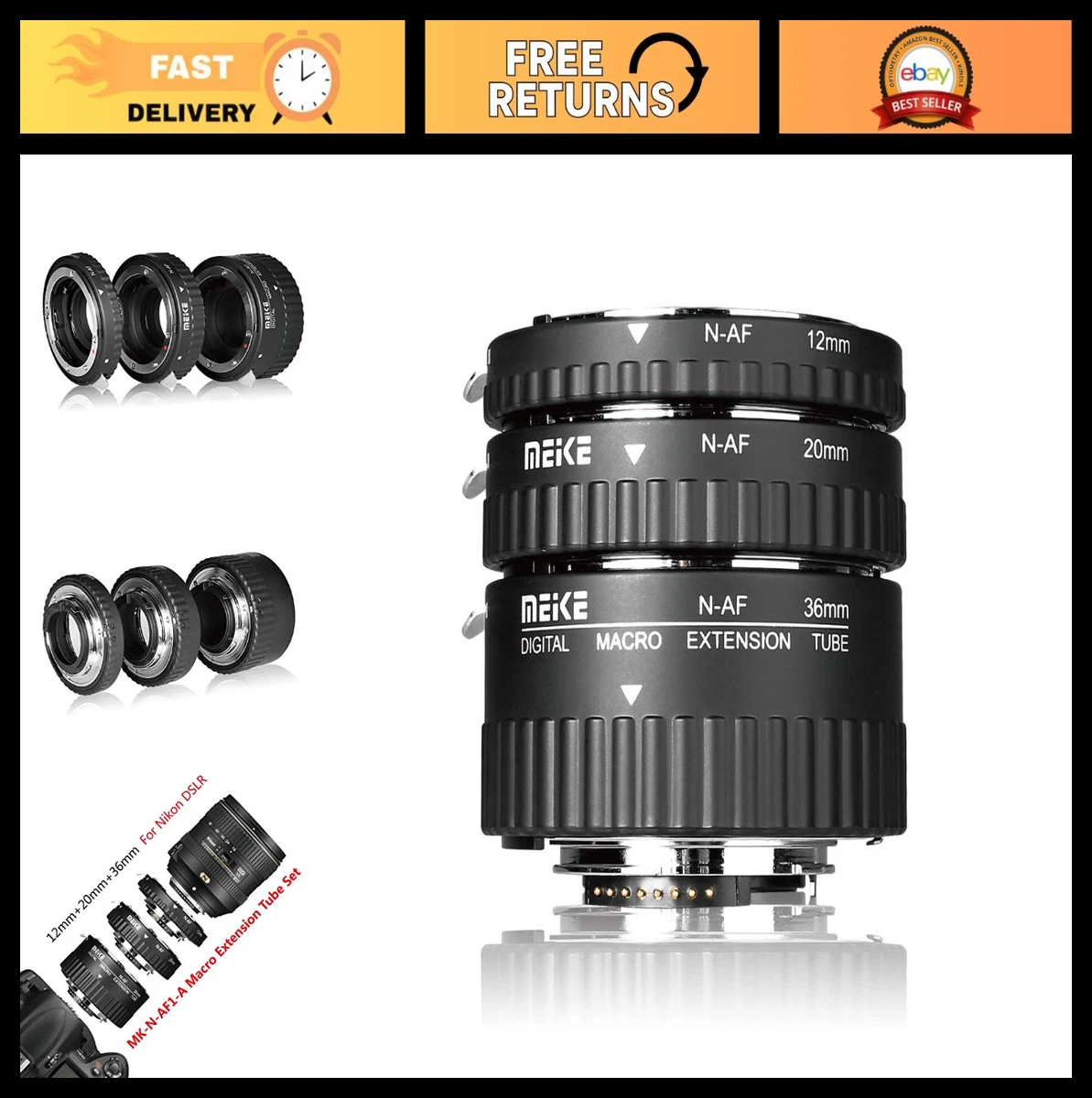 Preços baixos em Tubo de Extensão Macro Nikon | eBay