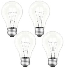 100W Incandescent Light Bulbs,Dimmable Medium E26 Base Light Bulbs,A19 4