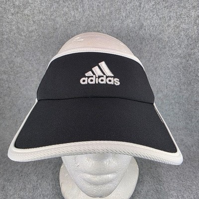 Adidas Women s AeroReady Black White Adjustable Visor Sun Cap