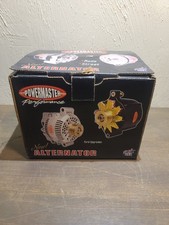 Powermaster Race Alternator 100 Amps Black Powdercoated 12v Gm Cs121 Case 8072