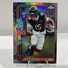 2025 TOPPS CHROME FOOTBALL ROME ODUNZE SP CHROME REFRACTOR FUTURE STARS NO. FS-2