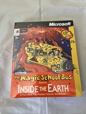 Sealed Magic School Bus Explores Inside The Earth  CD Game Big box Windows 95