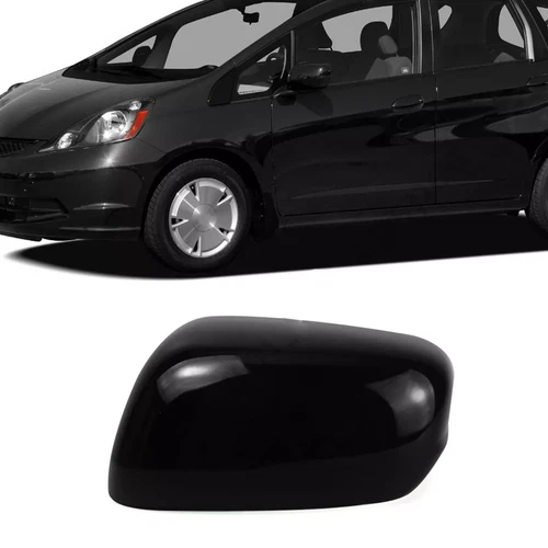 Black Left Driver Side Car Rearview Mirror Cap Cover For Honda Fit/Jazz 2009-13