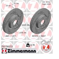 2X Bremsscheibe Ø300Mm InnenbelüFtet Geschlitzt FüR Ford S-Max 2.0 Tdci 2.2