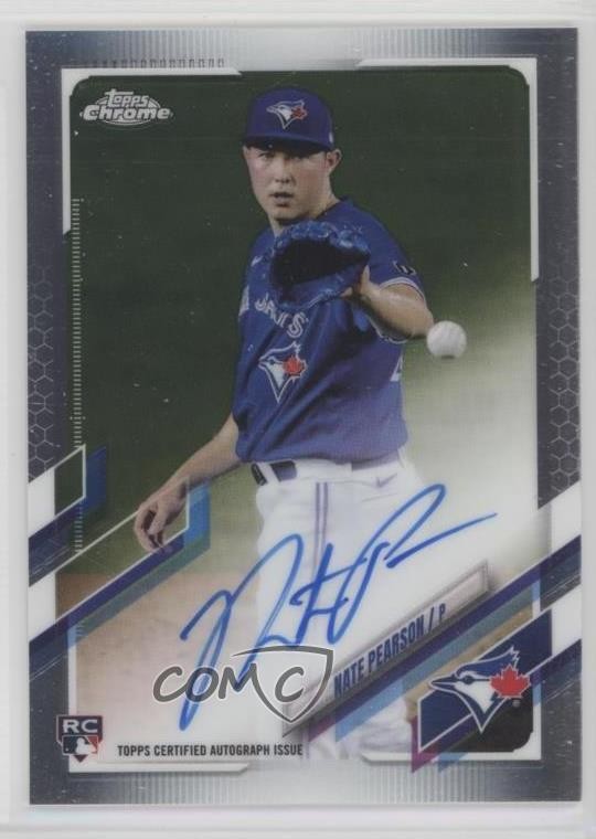 2021 Topps Chrome Rookie Auto Nate Pearson #RA-NP Auto 7c5
