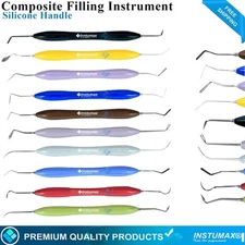 Dental Composite Resin Filling Spatulas Aesthetic Restoration Instruments 10 Pcs