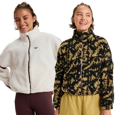 Roxy Womens Boundless Spirit Sherpa Full Zip Fleece