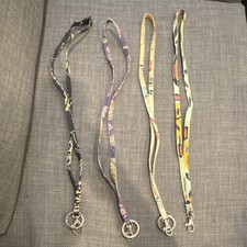 Set of 4 Vera Bradley Lanyards Assorted Patterns/Styles