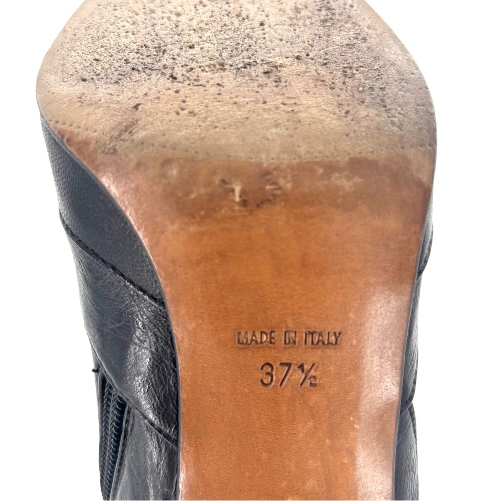 Vintage Christian Dior Fall 2000 CD Croc Emboss Pointed Toe Knee High Boots 37.5 thumbnail 8