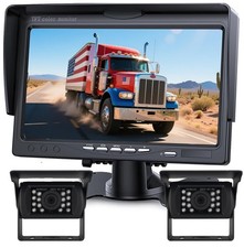Backup Camera Monitor Kit,7" HD 1080P Monitor,IP69 Waterproof Rearview Revers...