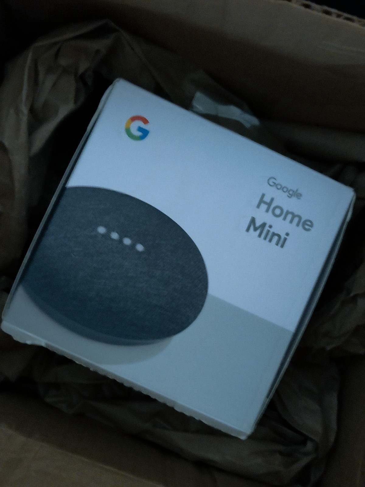 OPEN BOX NEW Google Home Mini Smart Assistant - Charcoal (GA00216-US)