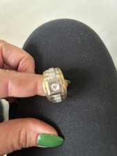 Gold Ring  with CZ 9ct 7grams