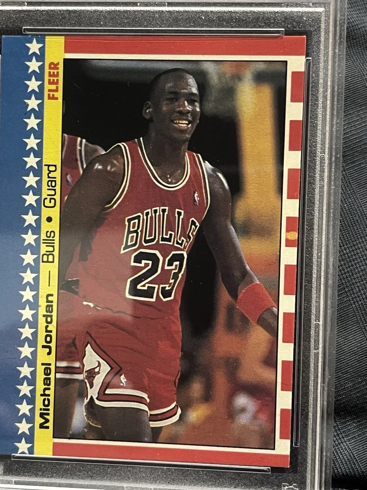 Michael Jordan 1987 #2 autenticado casi nuevo-como nuevo 8 Chicago Bulls Foto 2 de 3