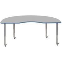 Ecr4kids 48in Kidney Contour Activity Table W/ Super Leg Grey/powder Blue Ecr4kids 48in Kidney Contour Activity Table W/ Super Leg Grey/powder Blue