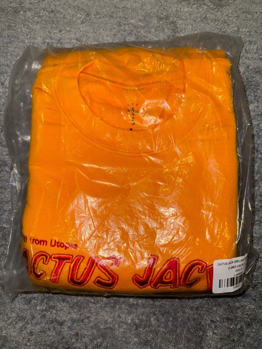 Travis Scott x McDonald's Cactus Jack Spelling Crewneck Gold