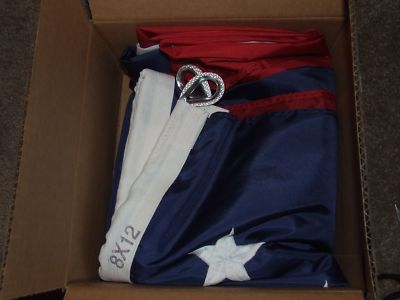New 10 X 15 ft American US Flag Sewn Stars Stripes Outdoor Nylon USA MADE IN NWT