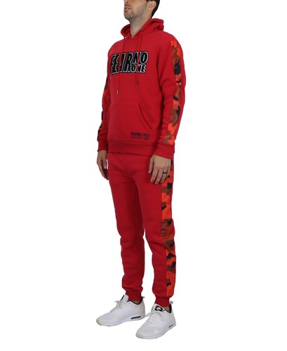 Mens Tech Fleece Hoodie & Jogger 2-Piece Set With Heat Seal Zipper Design S-4XL - Picture 10 of 14
