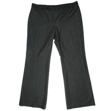 NINE WEST Womens $99 GRAY FLAT FRONT MODERN FIT DRESS PANTS TROUSERS SZ 6 NWT