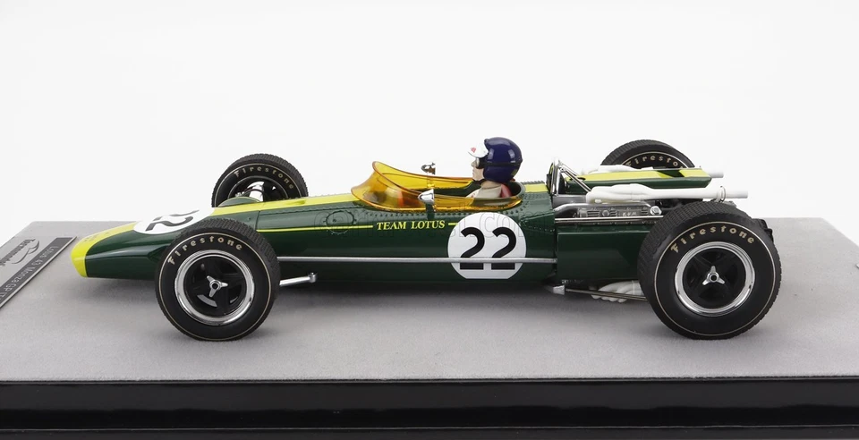 MODELLINO AUTO STATICO TECNOMODEL LOTUS F1 43 JIM CLARK MONZA ITALY GP 1966 1/18 - Immagine 3 di 4