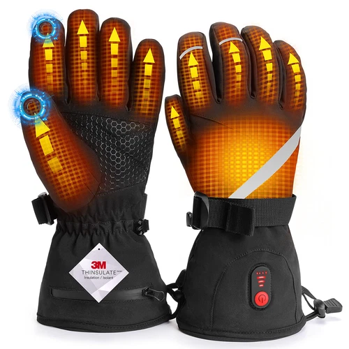 Winter Electric Heated Gloves Liner For Men and Women With Rechargable Battery - Picture 5 of 9